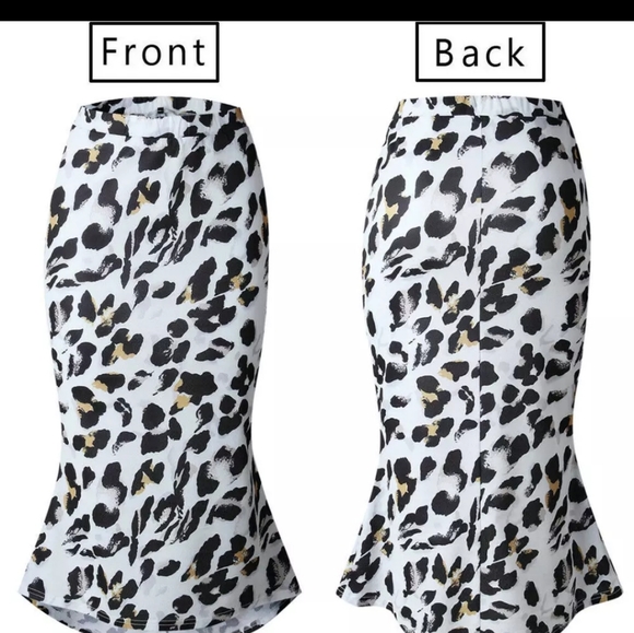 High waist leopard pencil skirt - Picture 3 of 6